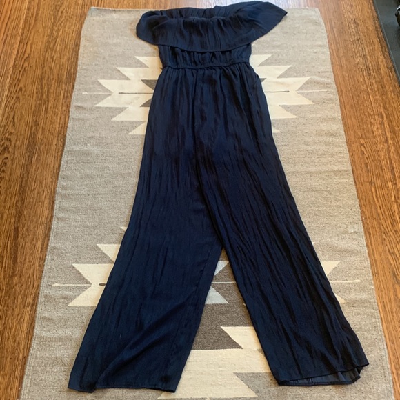 Tart Jumpsuit, dark blue 100% polyester. - Picture 2 of 3